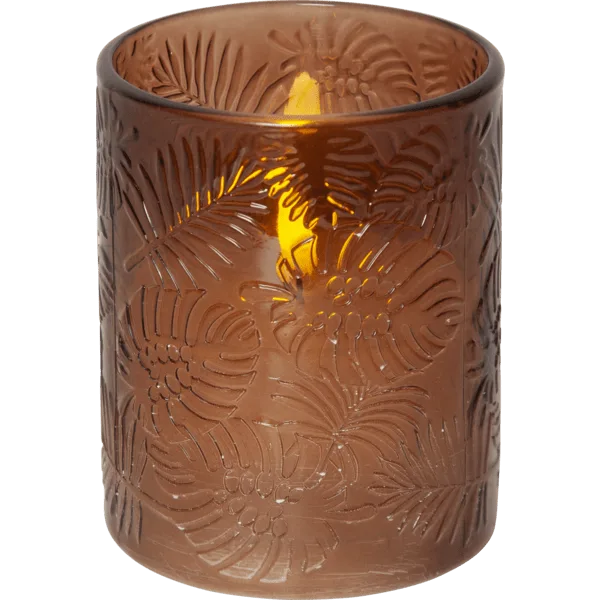 Star Trading - LED Ljus Flamme Leaf - Batteriljus - Brun