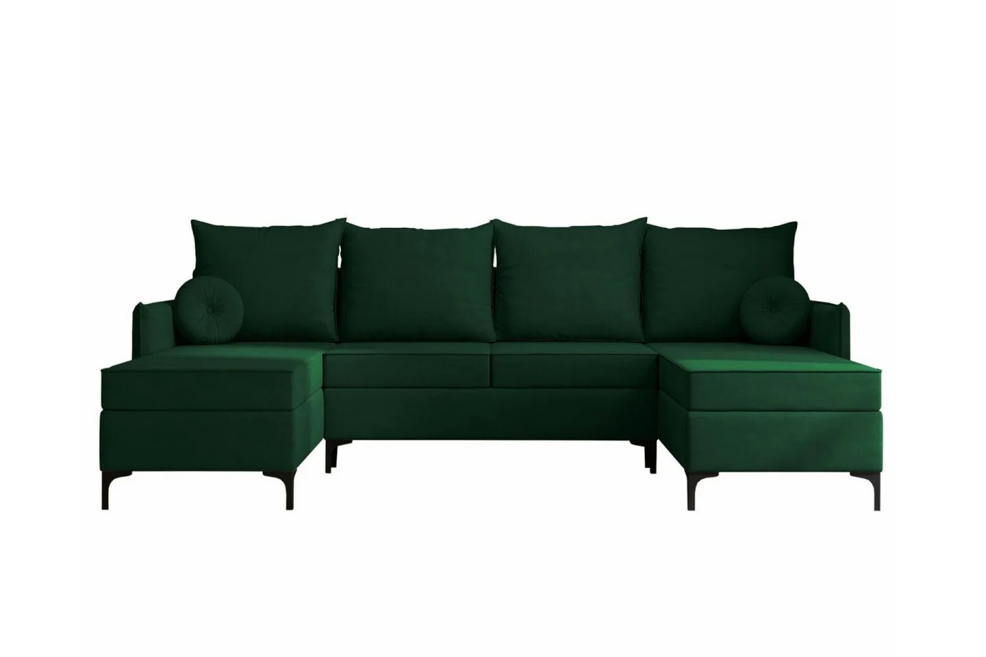 Knocklong 4-sits Hörnbäddsoffa - Grön