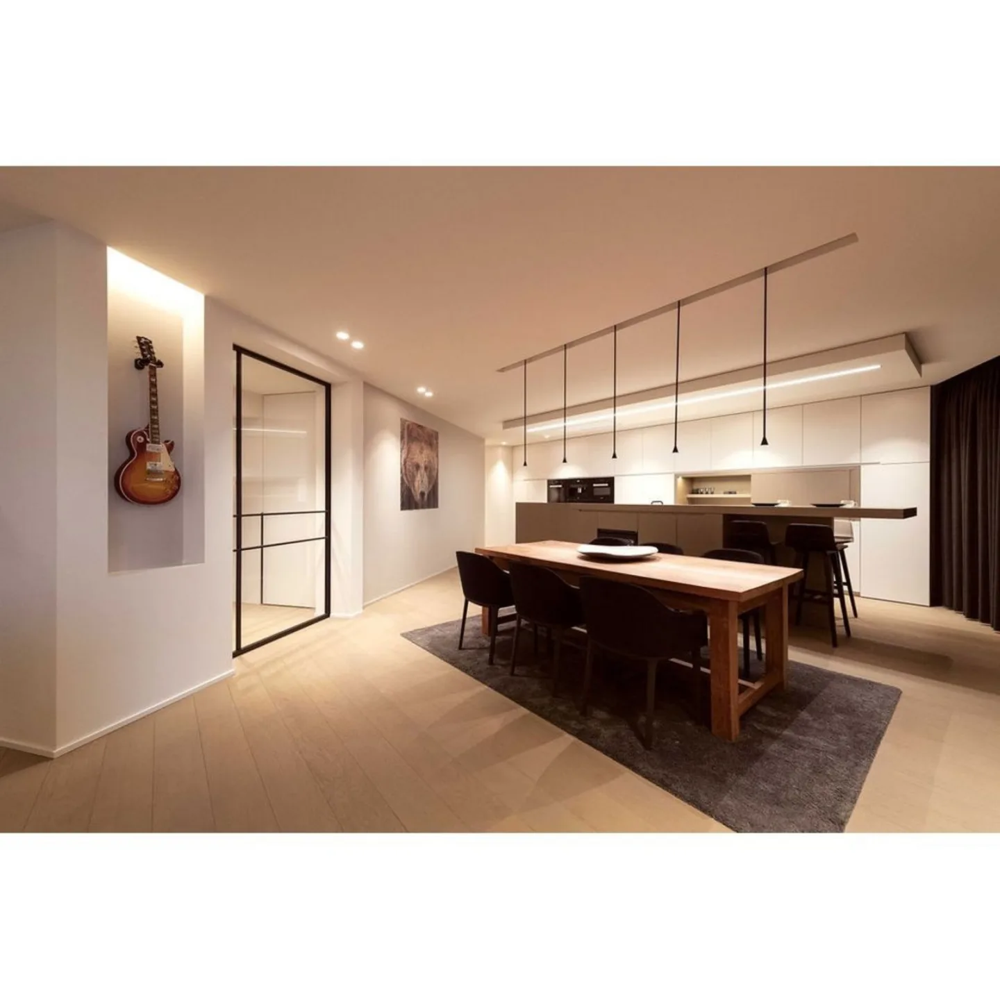 Austere Pendelleuchte Dim. Weiß - Trizo21 - Wohnzimmer - Messing