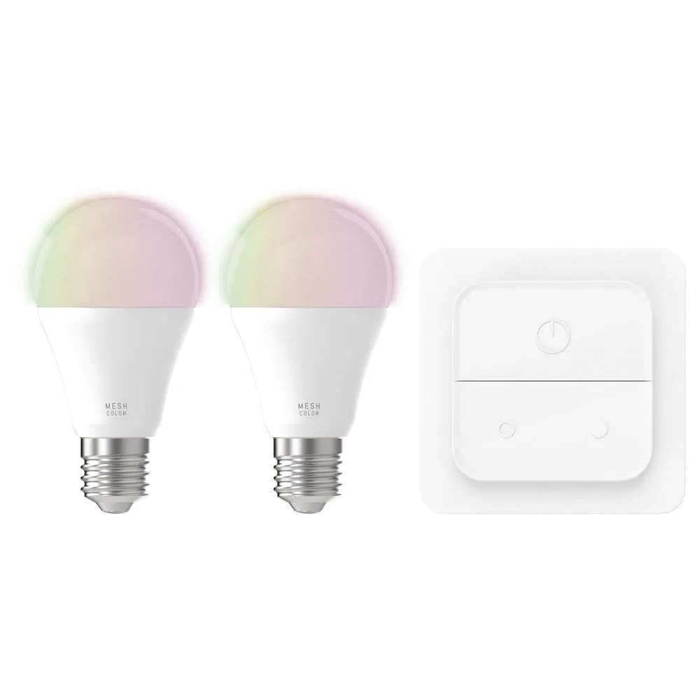 Ljuskälla 2xLM-ZIG-RGB/CCT E27 A60 9W Brytare - 6 cm