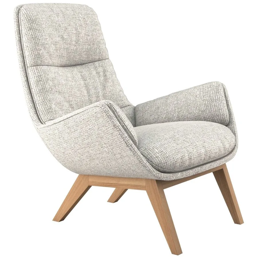 Sessel Halani muschel Stoff B 93 T 84 H 95 cm