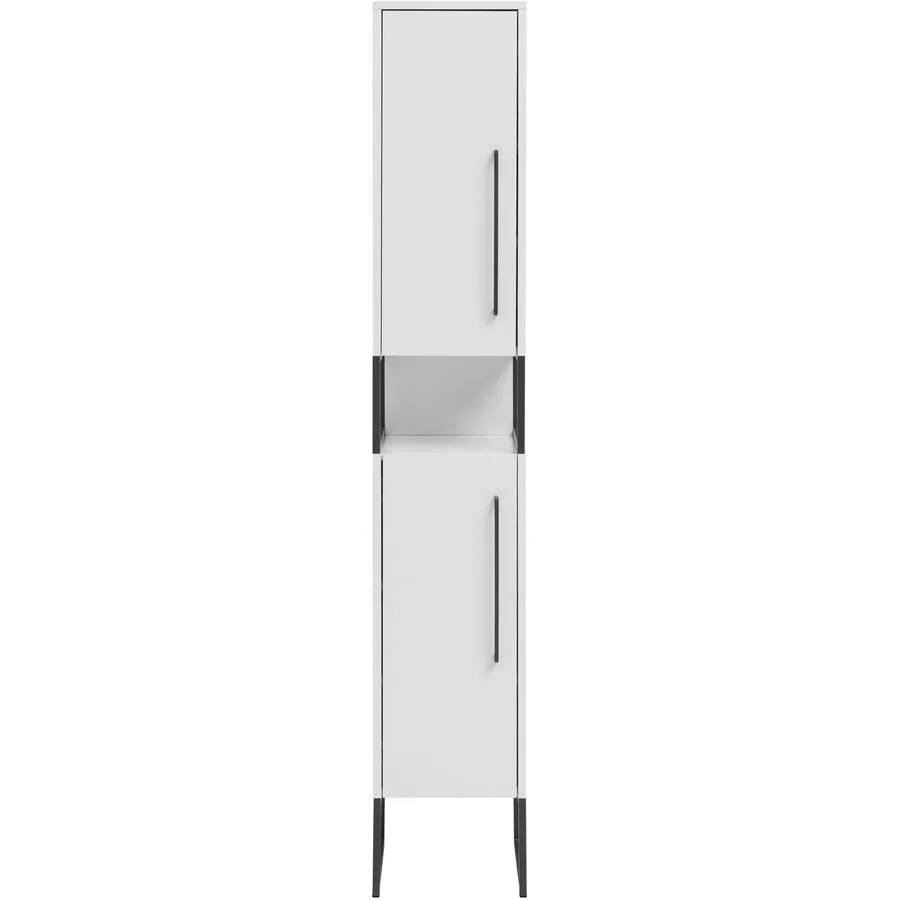 Badezimmerschrank Citron weiss Holzwerkstoff B 30.4 cm T 33.1 cm H 183.4 cm