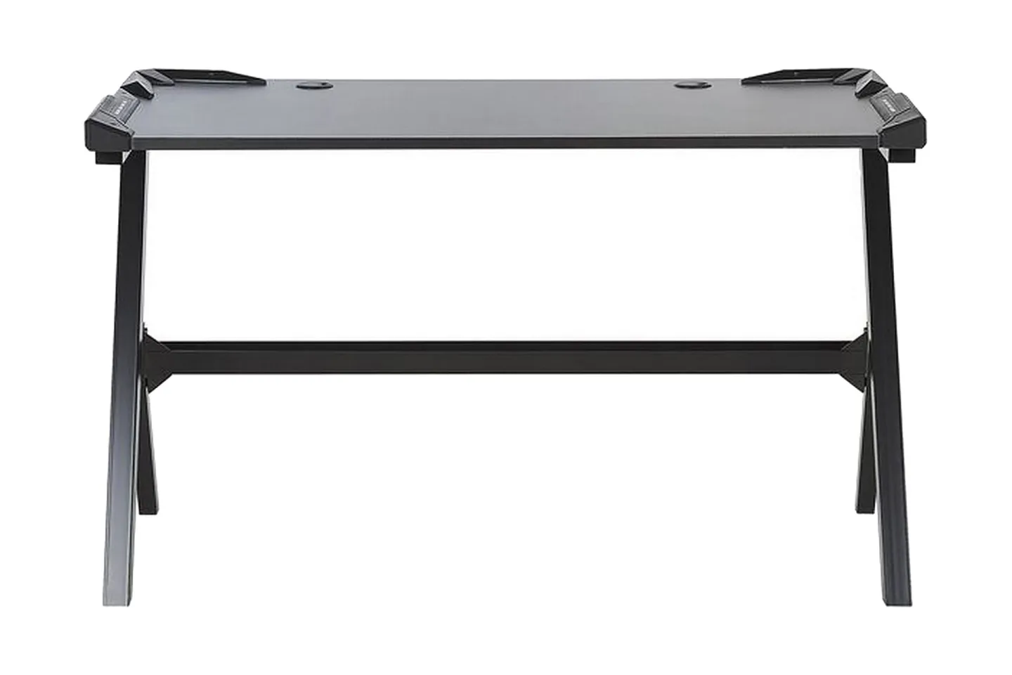 Danvers Gamingbord 120 cm med LED-belysning - Svart/Grå