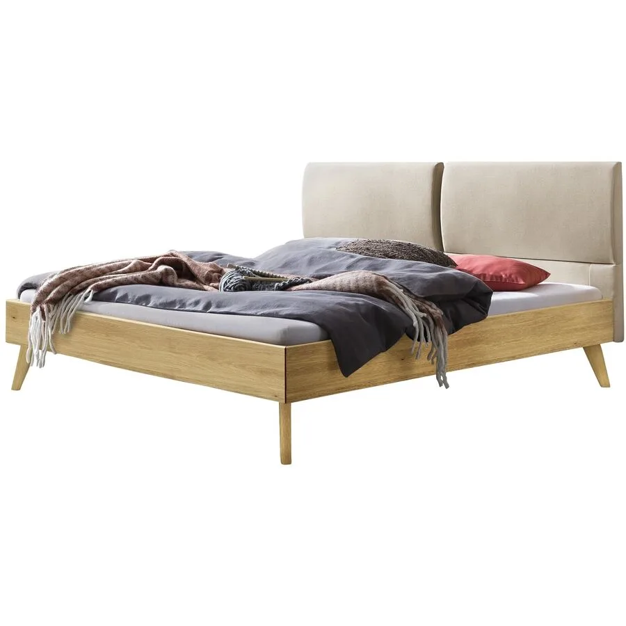 Hasena Bett Gunter eiche hell Eiche Massivholz 140 x 200 cm