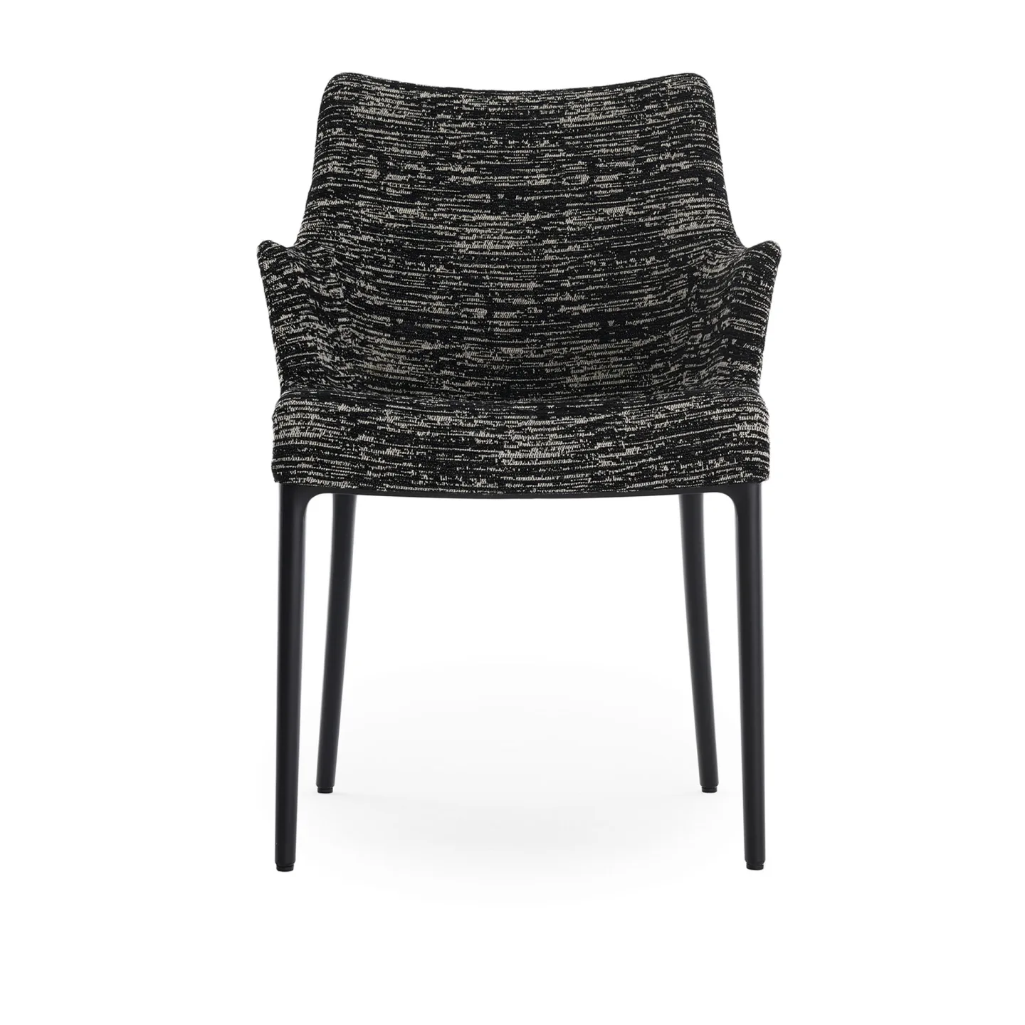 Kartell - Eleganza Nia Black/Black - Matstolar - Philippe Starck - Svart - Textilmaterial/Plast