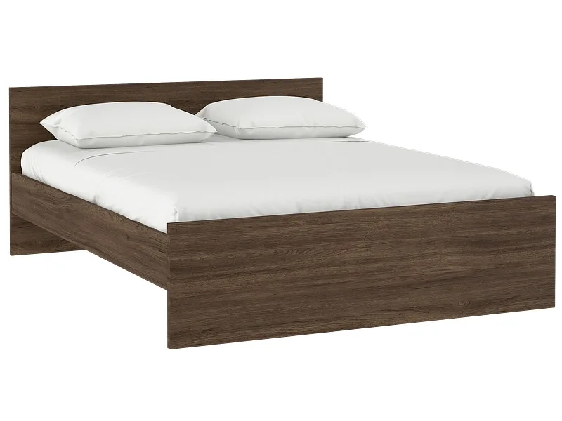 Bett NAIA 160x200cm spanplatte eiche dunkel