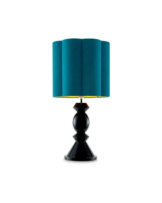 Dionne bordlampe sort/turkis