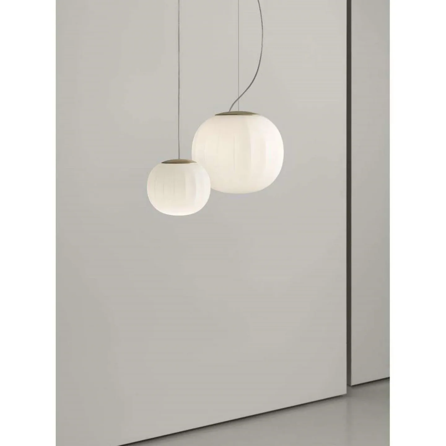 Lita Pendelleuchte Ø30 Brass - Luceplan - Wohnzimmer - Glas