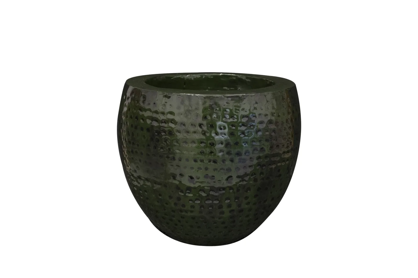 Decofinder Gefäss Thom, Metall, Waldgrün H: 27 cm | Schubiger Möbel