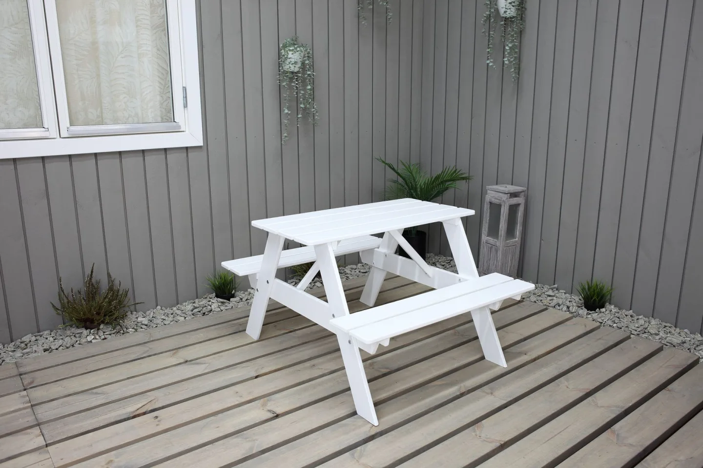Nancie Mini Picknickbord - Vit