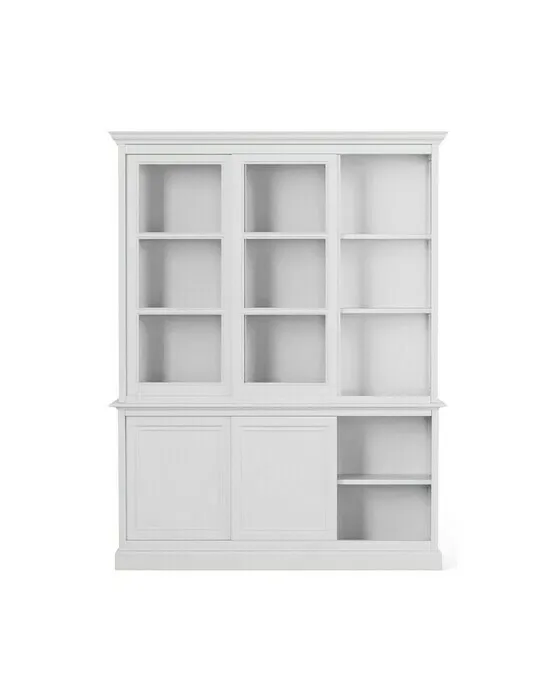 Assonet Vitrinenschrank classic white
