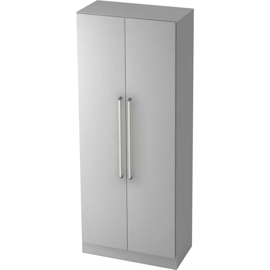 Garderobenschrank Office grau Holzwerkstoff B 80 T 42 cm H 200.4 cm