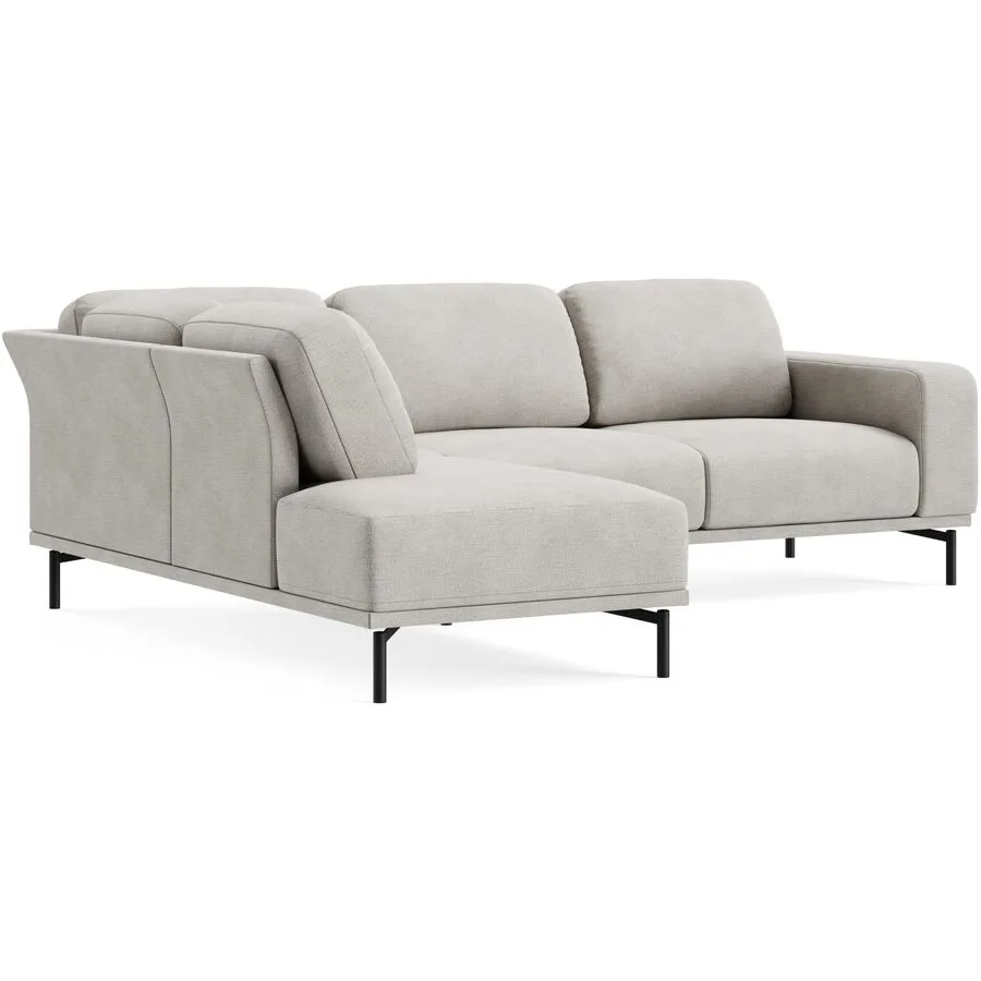 Ecksofa Maja Beige Stoff 249 cm 207 cm - Farbe: LODGE - 14 latte - Möbel Konfigurator: Traummöbel individuell zusammenstellen