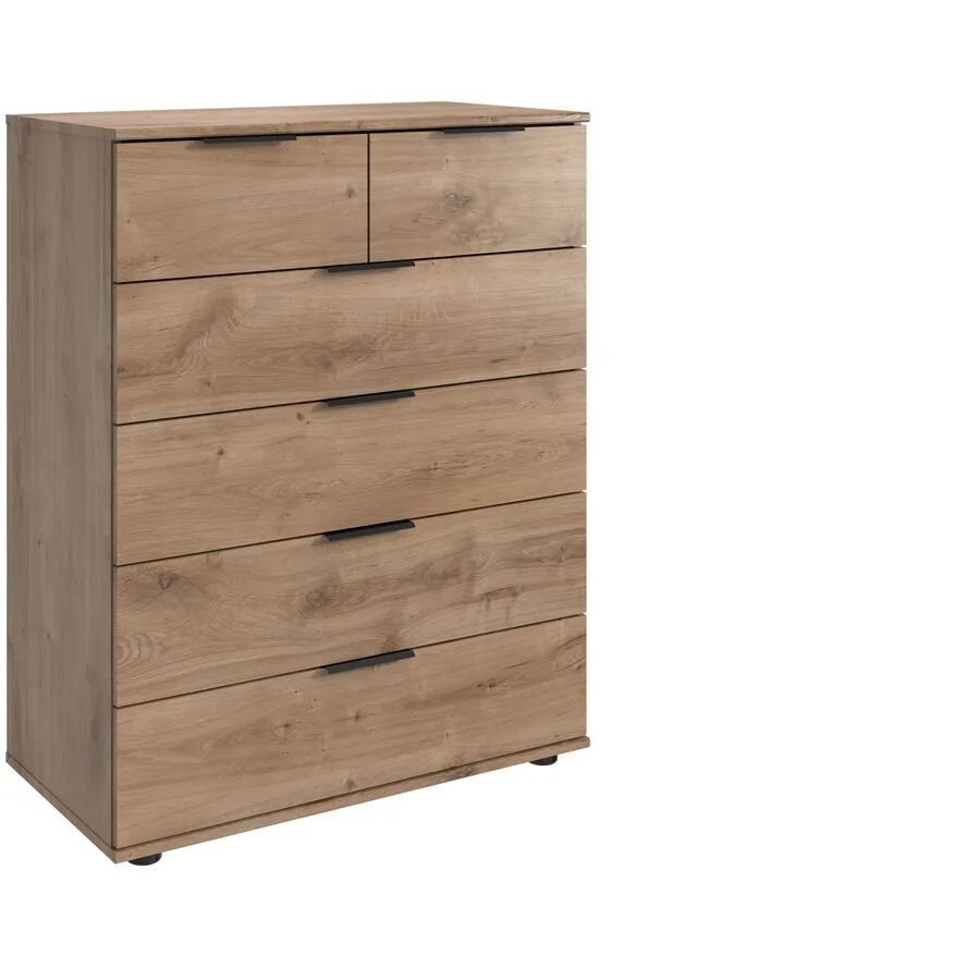 Kommode Metaa Plankeneiche Holzwerkstoff B 82 H 102 cm