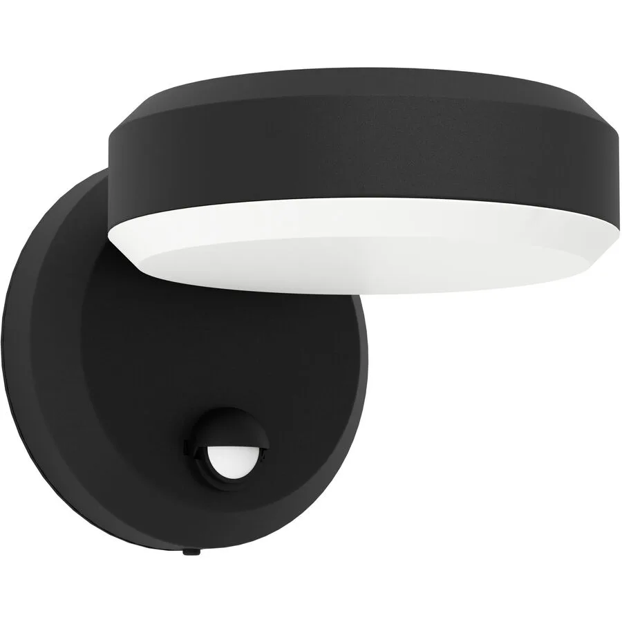 Eglo Wandlampe aussen Fornaci Schwarz Stahl 13.5 cm - LED - Lichtfarbe: Warmweiss - LED Energiesparlampen