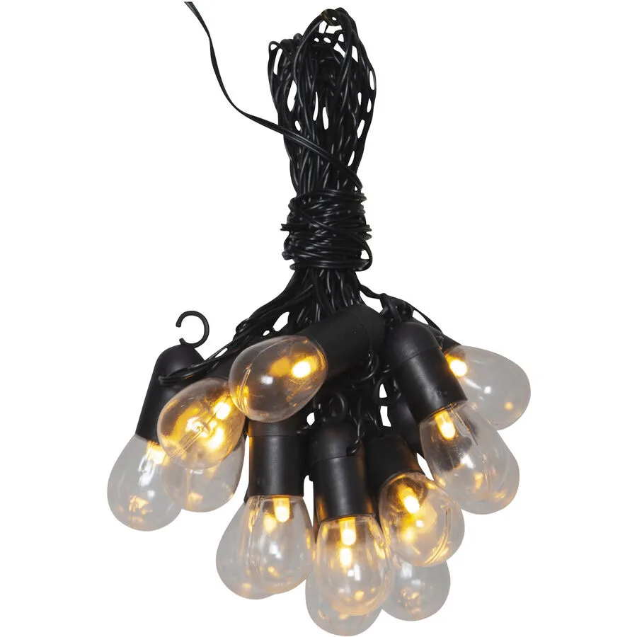 Star Trading Lichterkette Hooky Kunststoff Keine Angabe 1 W - Farbe: schwarz - Lichtfarbe: Warmweiss