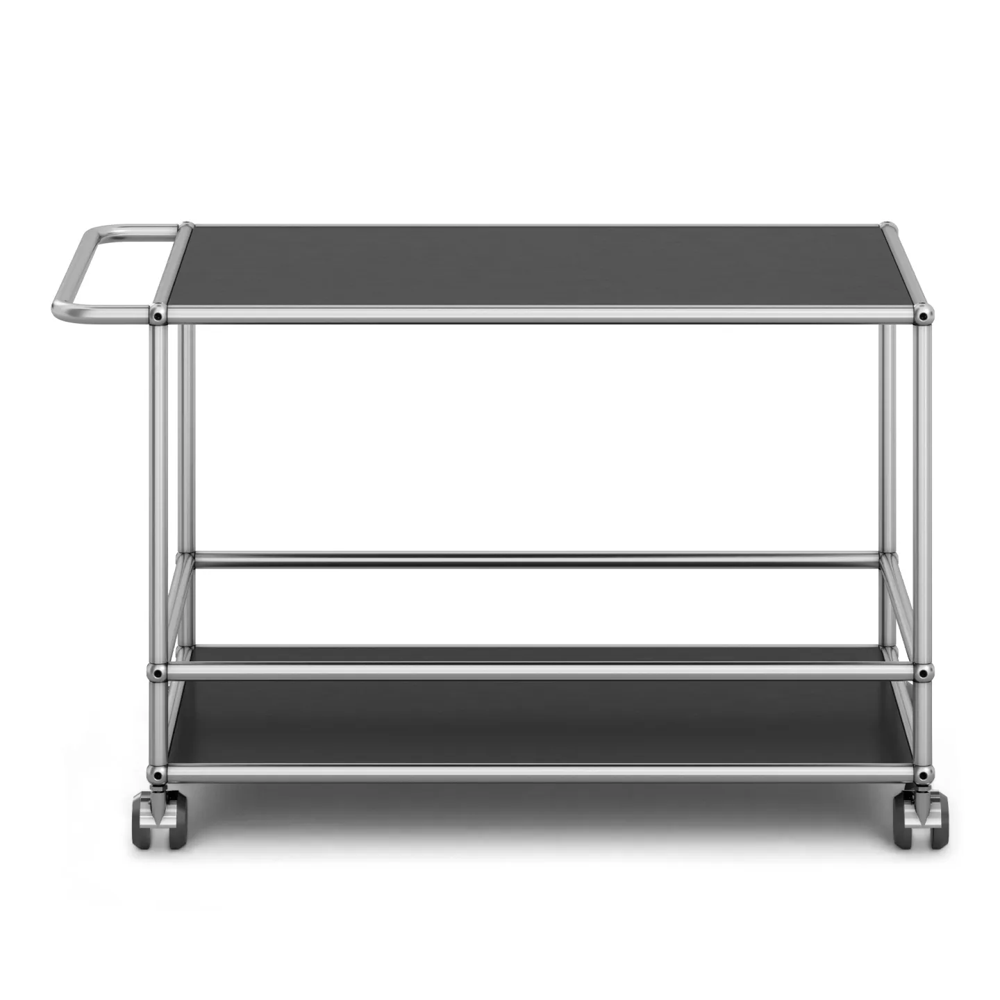 USM - USM Haller Serving Trolley L Graphite Black - Serveringsvagnar - Fritz Haller & Paul Schärer - Svart - Metall