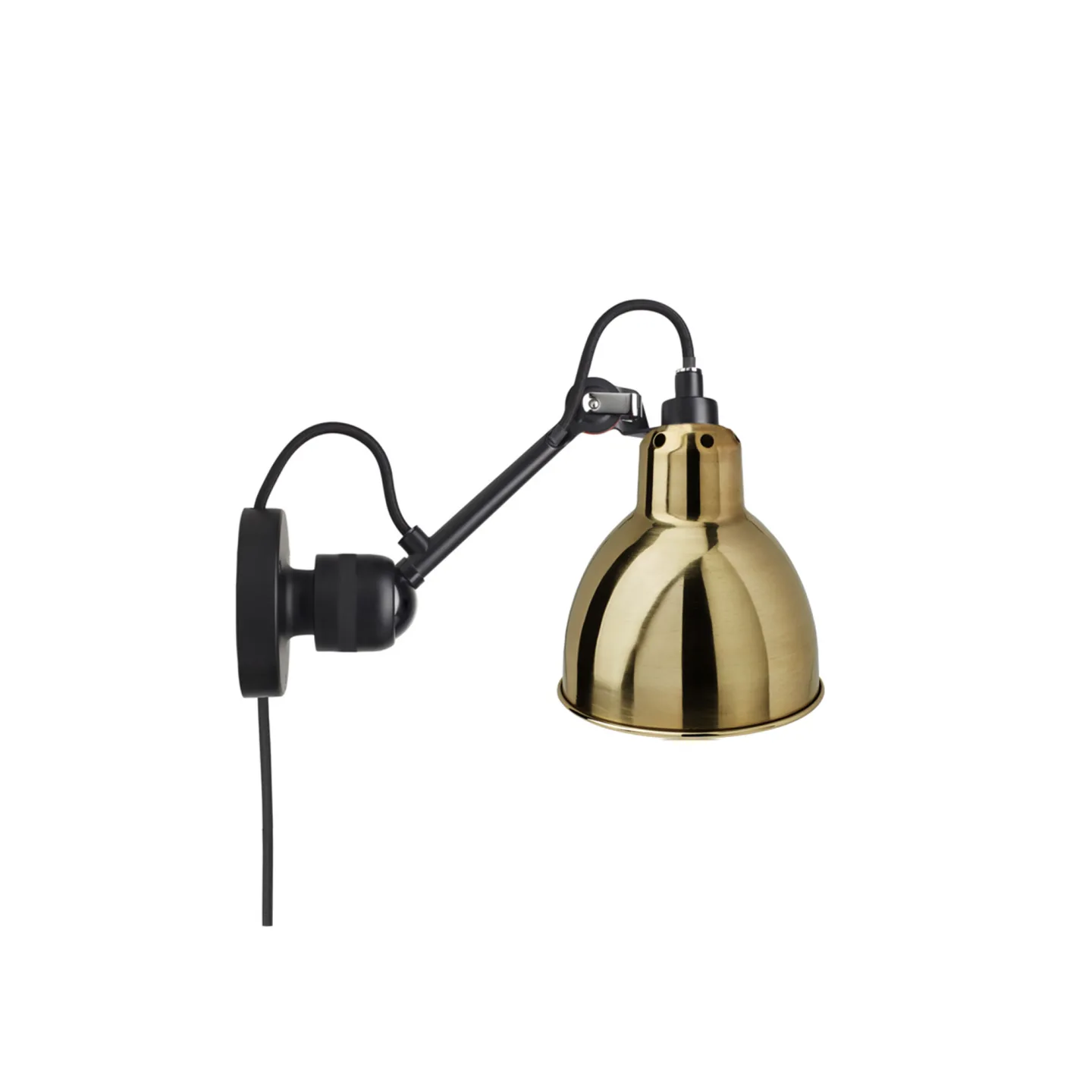 DCWéditions - Lampe Gras No304 CA - Round, Mässing - Sänglampor - Bernard-Albin Gras - Guld - Metall