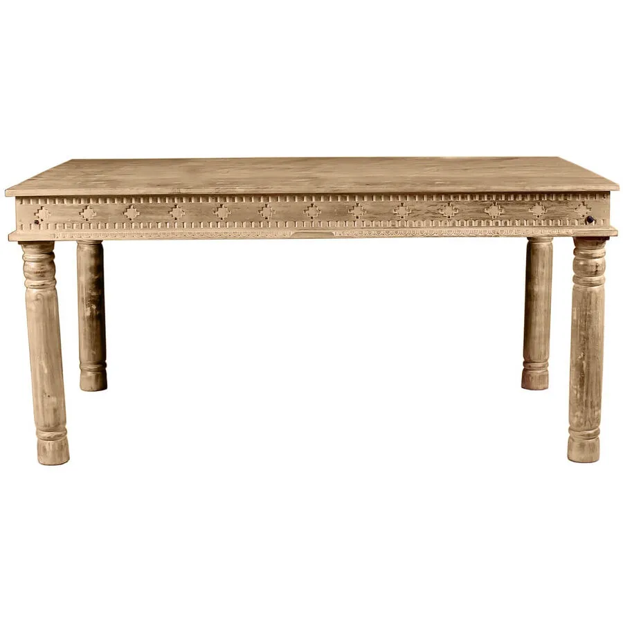 Esstisch Loreno Natur Mangoholz Massivholz B 140 T 70 cm