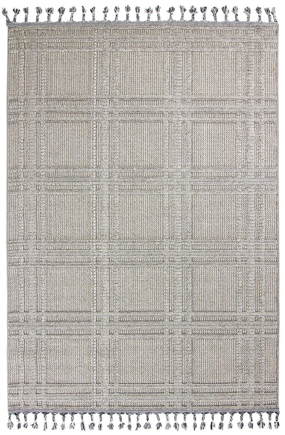 Shaggy - Indoor/Outdoor Victoria (grå) (Størrelse: 240 x 340 cm)