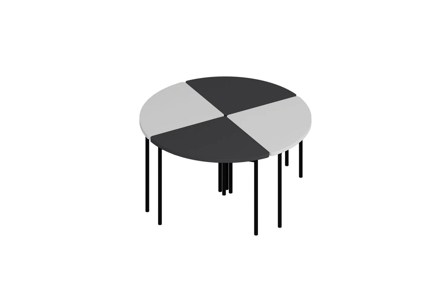 Rusele Soffbord 90 cm - Vit/Antracit