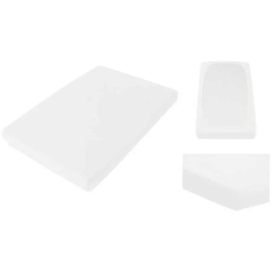 Living Home Fixleintuch Topper Premium white Baumwolle/Kunstfaser 140 x 200 cm - Material: 97% Baumwolle, 3% Elasthan