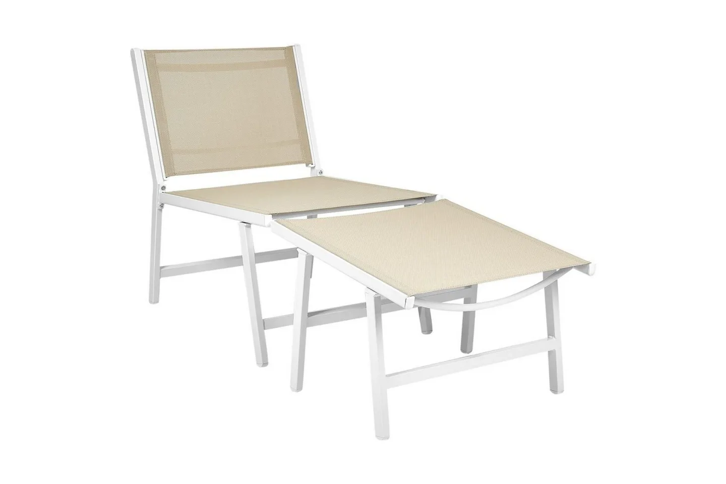 Trädgårdsstol Marceddi - Beige, vit