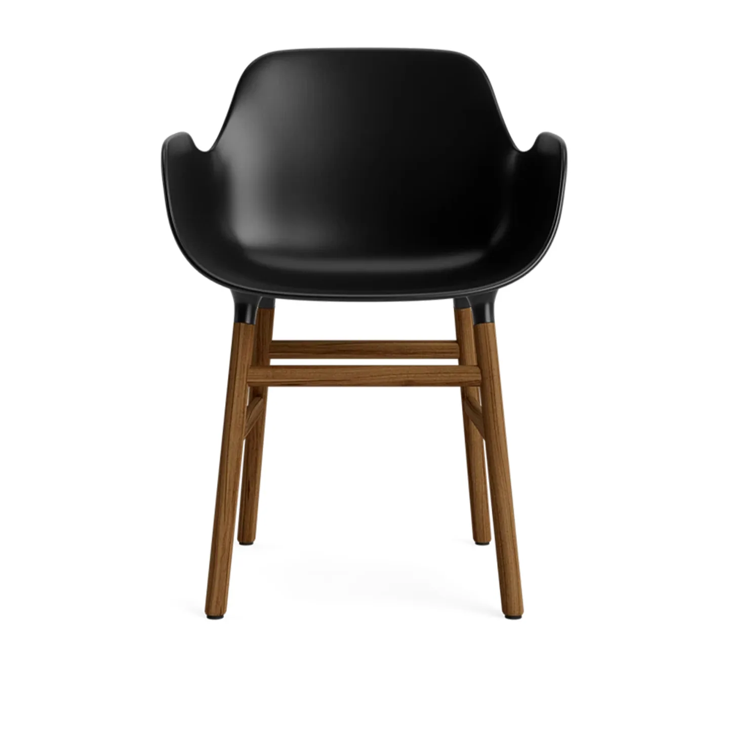 Normann Copenhagen - Form Armchair Walnut Black - Matstolar - Simon Legald - Svart - Trä/Plast