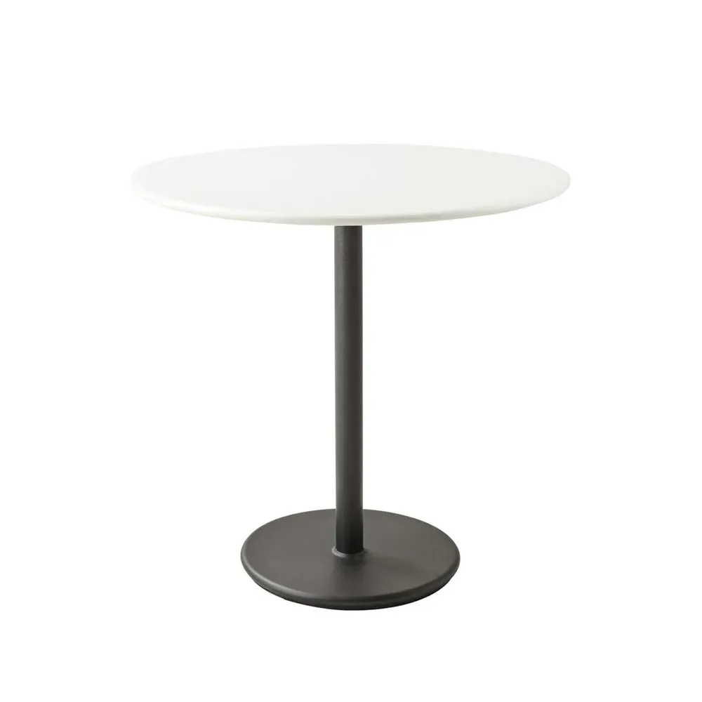 Cane-line Go Café-Tisch Ø80 cm White-Lava Grey