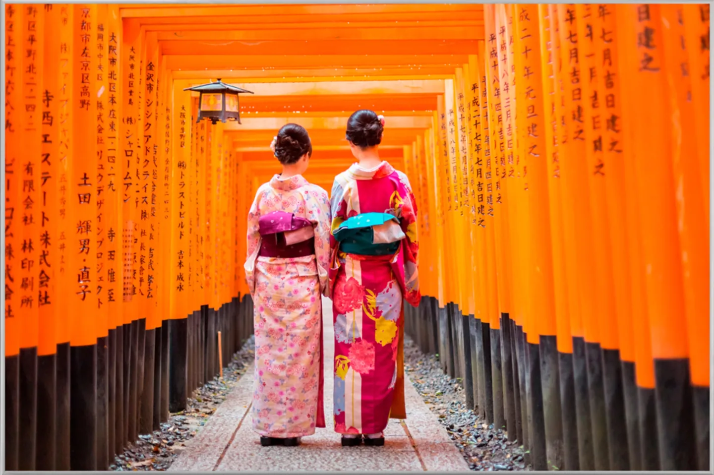 image LAND Bild mit Rahmen 2 Japanerinnen | Schubiger Möbel