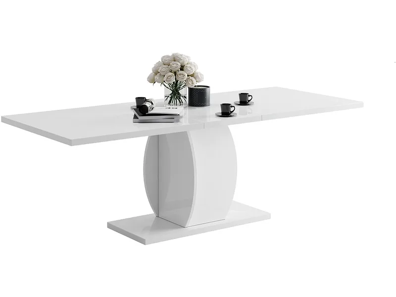 CIANN Tisch ausziehbar PULP 180-225x90x76cm weiss