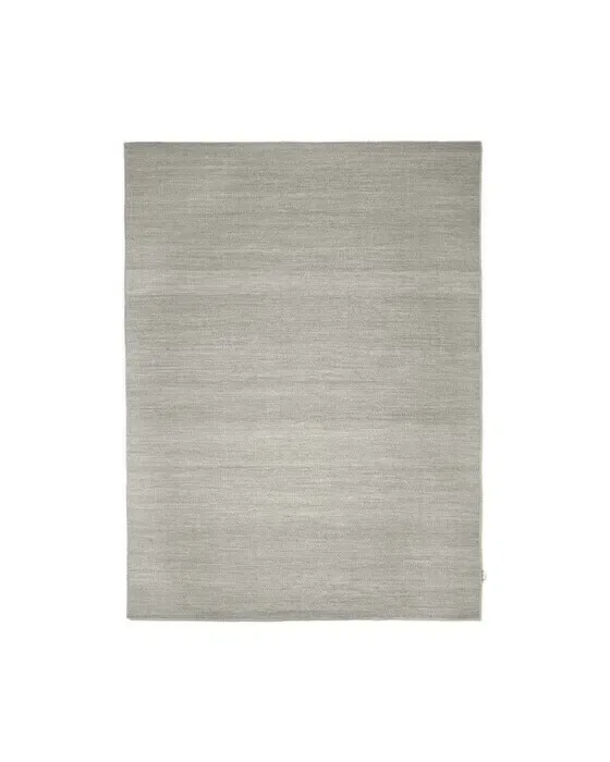 Plain tæppe sølv