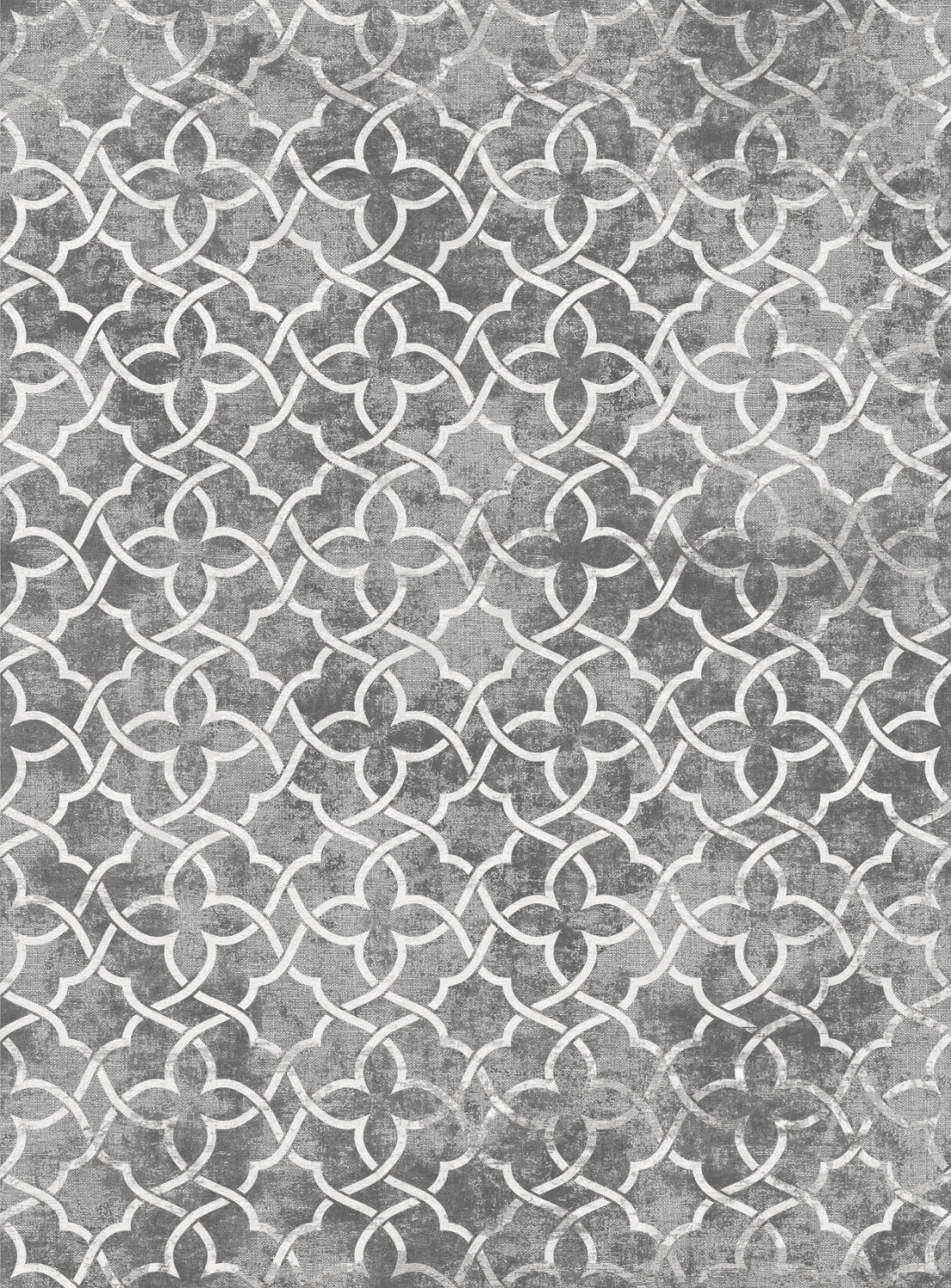 Wilton-teppe - Draham (grå) (Størrelse: 160 x 230 cm)