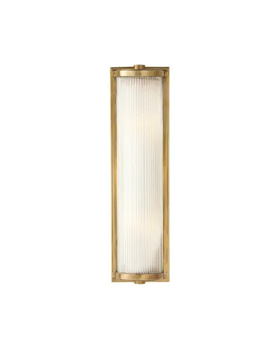Dresser væglampe antik messing