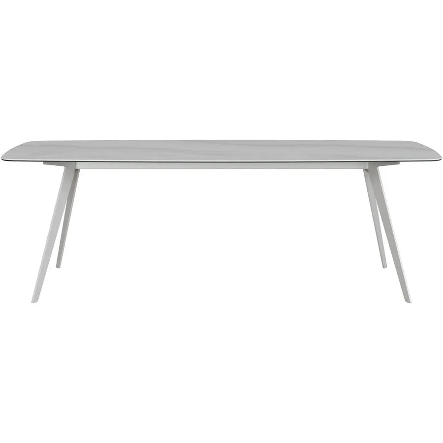 Esstisch Salazar hellgrau/weiss Keramik B 100 T 230 cm