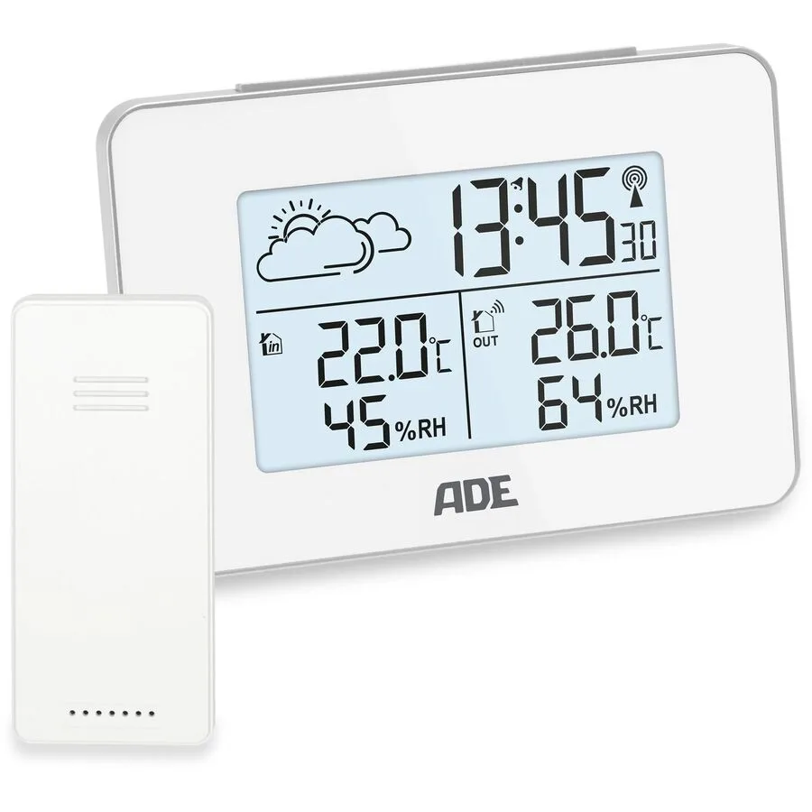 Wetterstation ADE Weiss Kunststoff