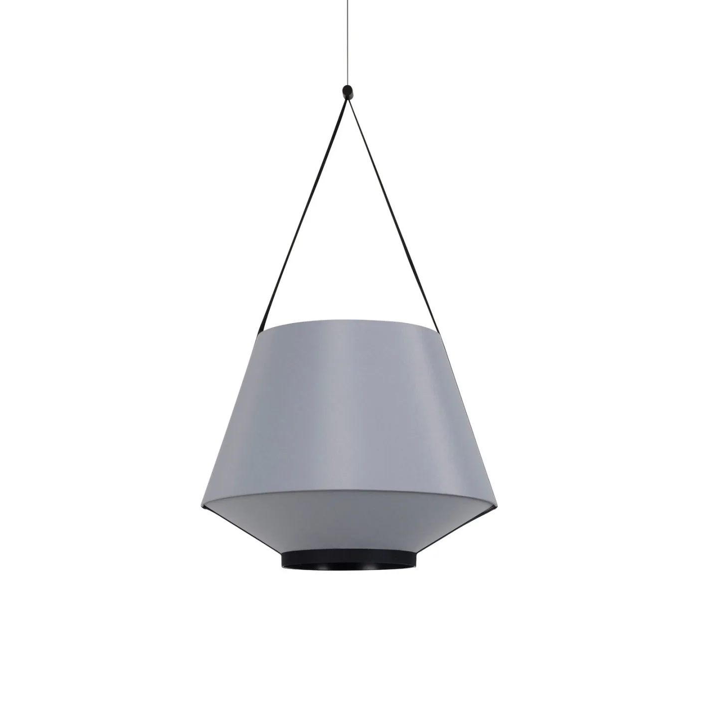 Carrie Pendelleuchte S Grey - Forestier Carrie S - Wohnzimmer - Design - Stoff / Textil - Einflammig