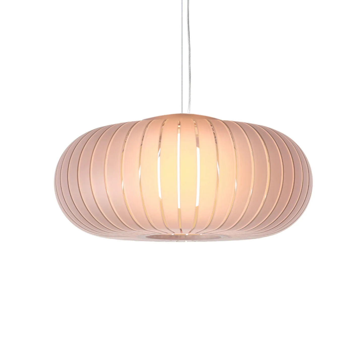 Hängeleuchte Teresa Frozen, rosa, Ø 50 cm, E27 - Kartell - Wohnzimmer - Design - Kunststoff - Einflammig