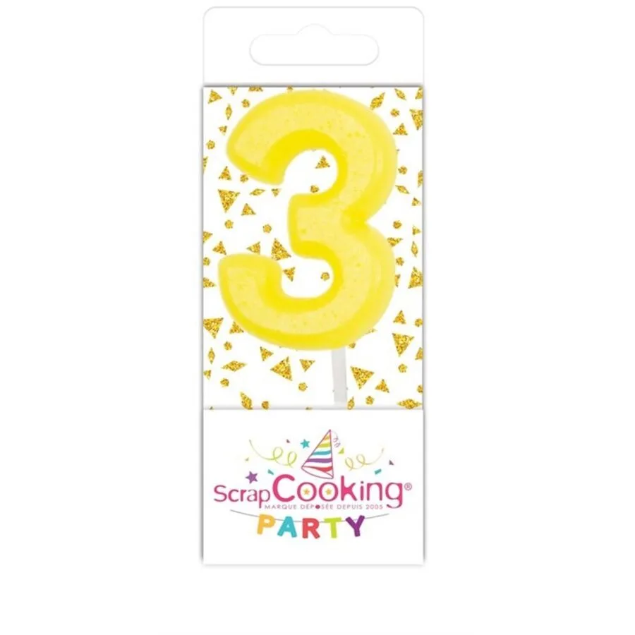 Scrap Cooking Kerzen-Set ScrapCooking bunt Wachs H 3.5 cm