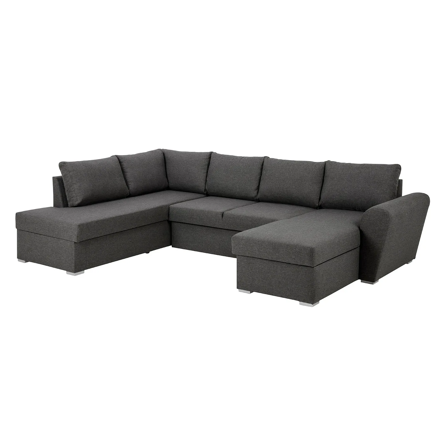 Stefan Schlafsofa Chaiselong rechts, grau.