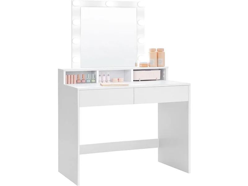 Frisierkommode SONGMICS CRUSH 40x80x145cm weiss