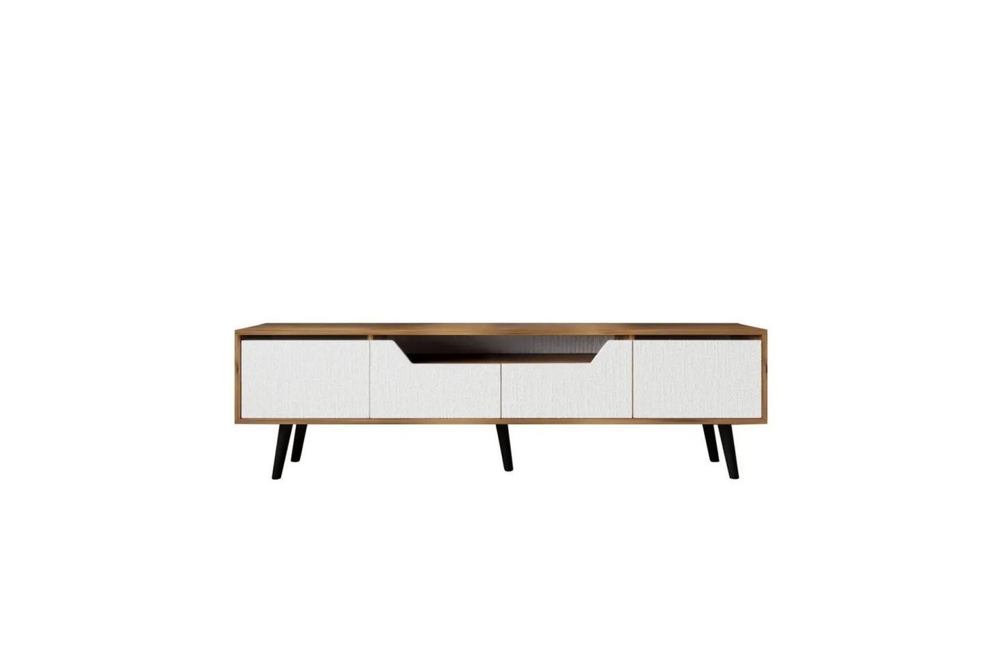 Kollumber Tv-stativ 180x30 cm - Valnöt/Vit