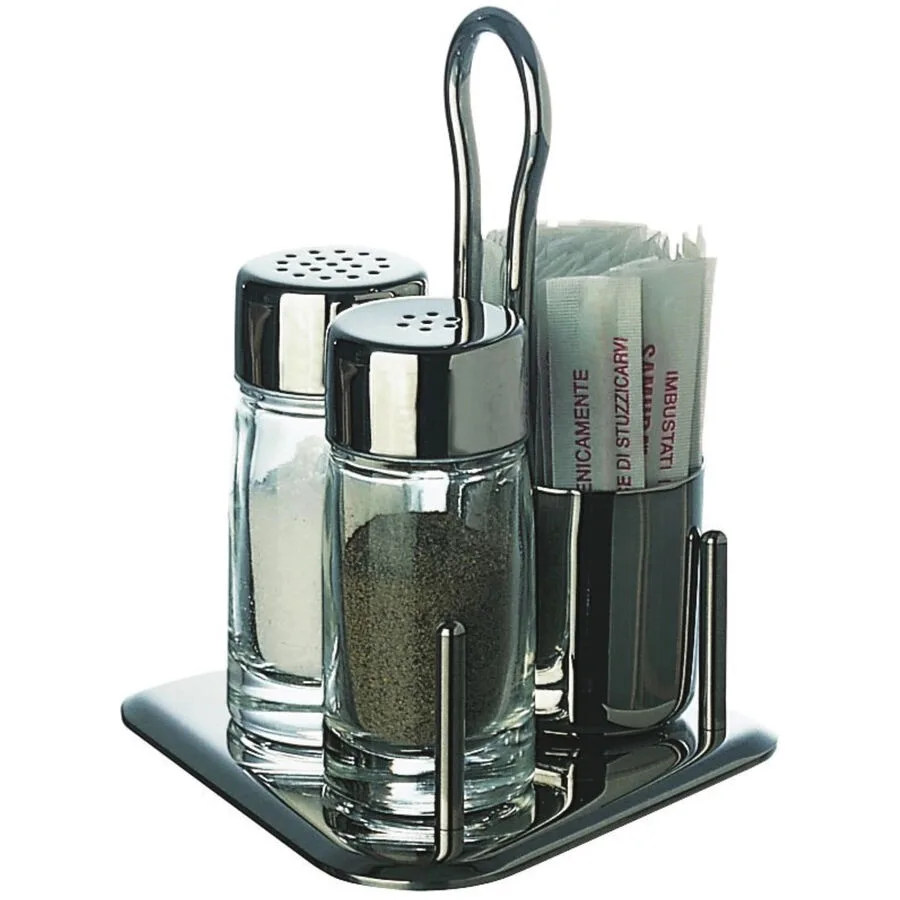Piazza Transparent Edelstahl 9.8 cm 14.7 cm