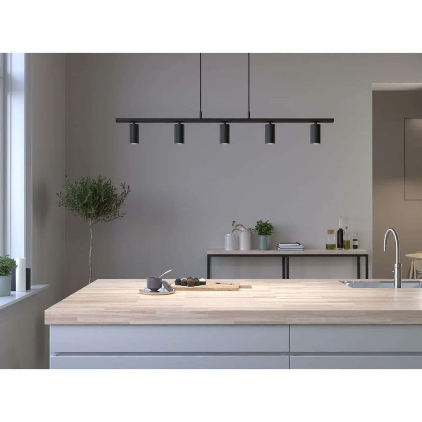 Lucy 5 Pendel Matt Black - Belid - Spisestue - Metall