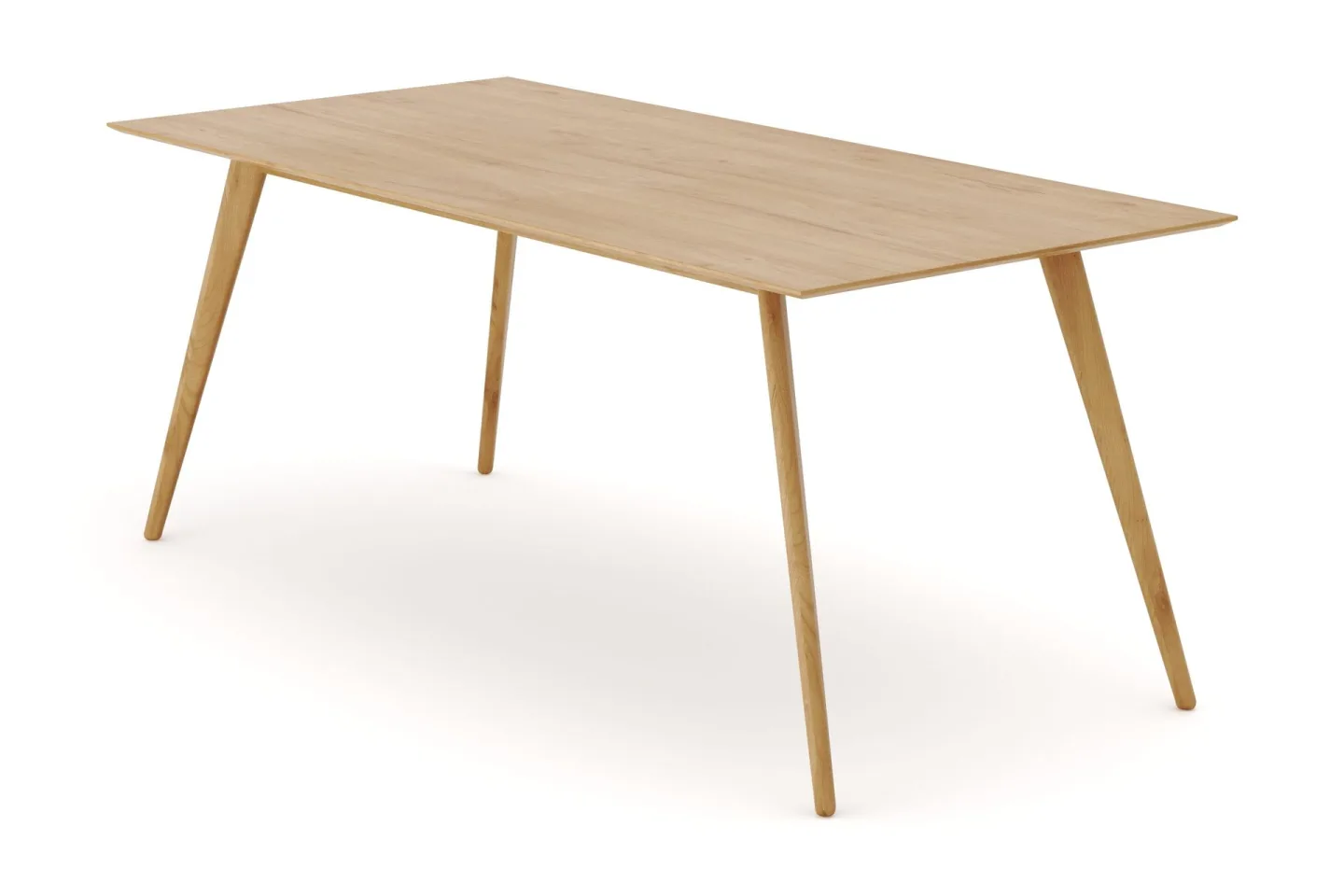 Tyrö Rektangulär Matbord & köksbord 190x90 cm Askträ - Oak