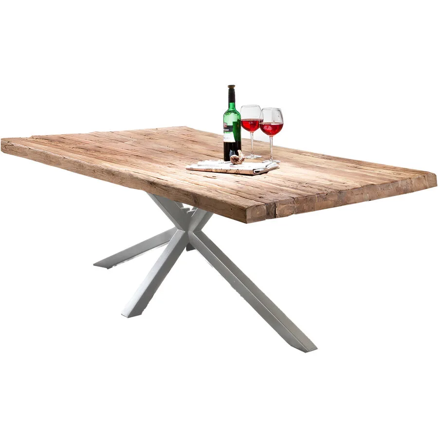 Esstisch Janosch natur Teak Massivholz B 180 T 100 cm
