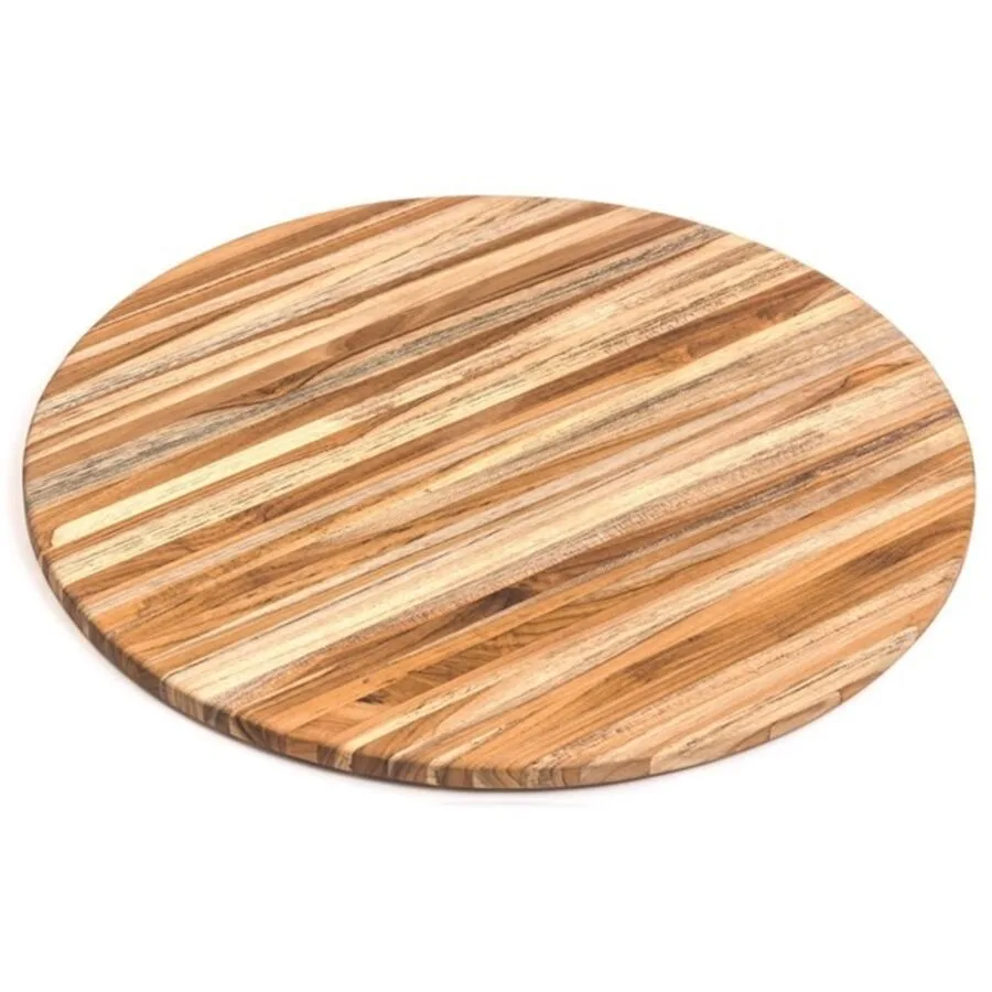 TEAKHAUS Schneidebrett Teak Haus holzfarben Teakholz massiv B 46 T 46 cm