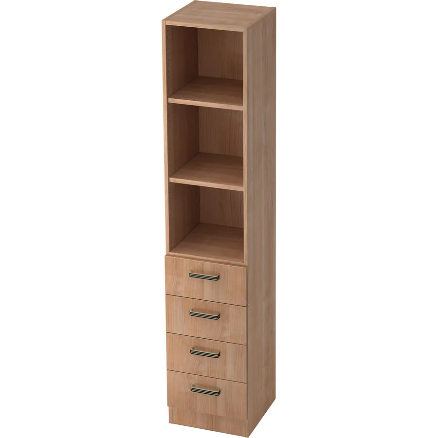 Regal Office nussbaum Holzwerkstoff B 40.6 cm H 200.4 cm