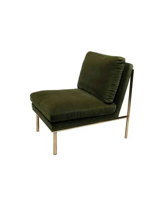 April Lounge Chair Amazon Green/Brass