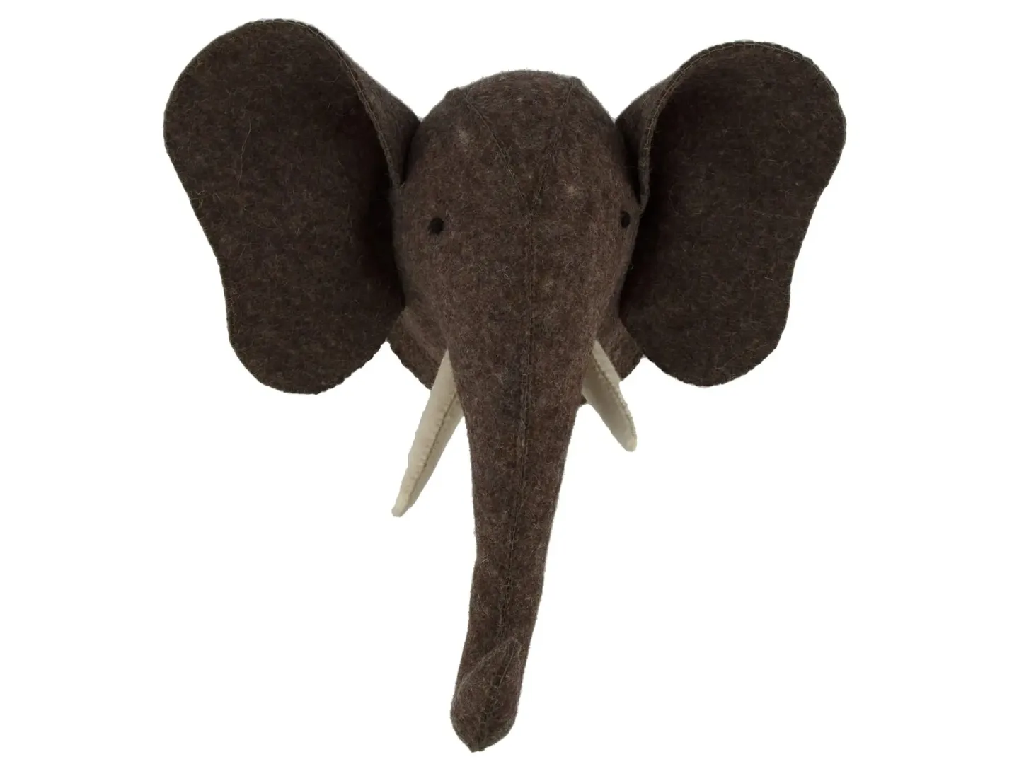 Decofinder Elefantenkopf Wolle B: 20 cm | Schubiger Möbel